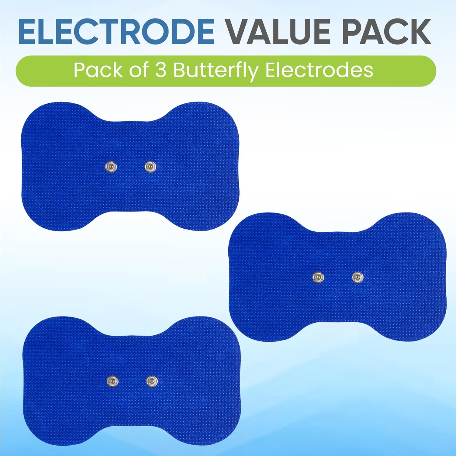Med-Fit Butterfly Wireless TENS Self-Adhesive Electrode – Versatile, Durable, and Hassle-Free Pain Relief (Blue, Butterfly 3 Pack) : Amazon.co.uk: Health & Personal Care