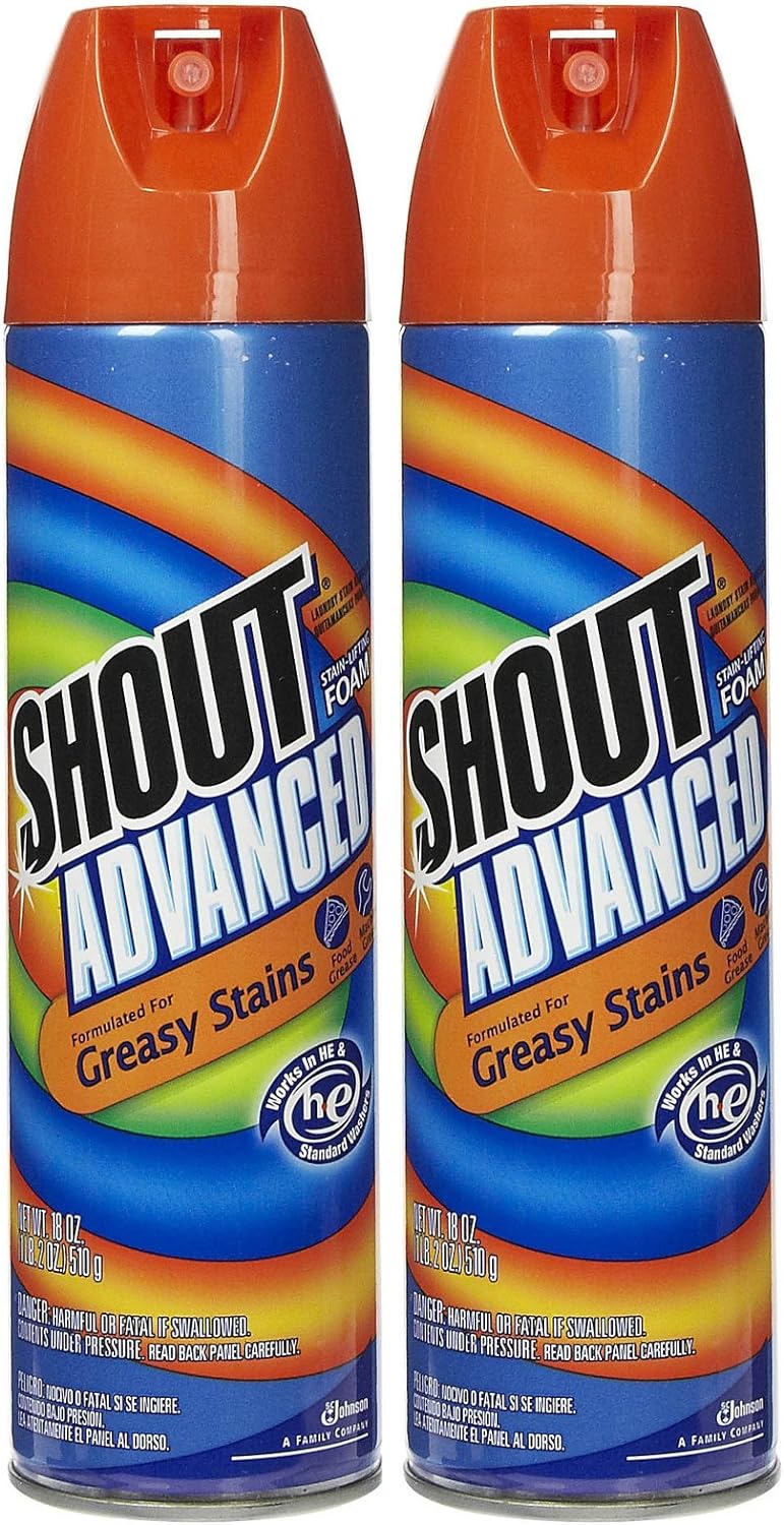 Shout Stain Lifting Foam - 18 oz - 2 pk : Health & Household