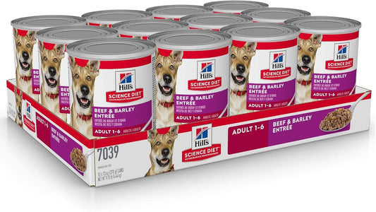 Hill'S Science Diet Adult 1-6, Adult 1-6 Premium Nutrition, Wet Dog Food, Beef & Vegetables Loaf, 13 Oz Can, Case Of 12