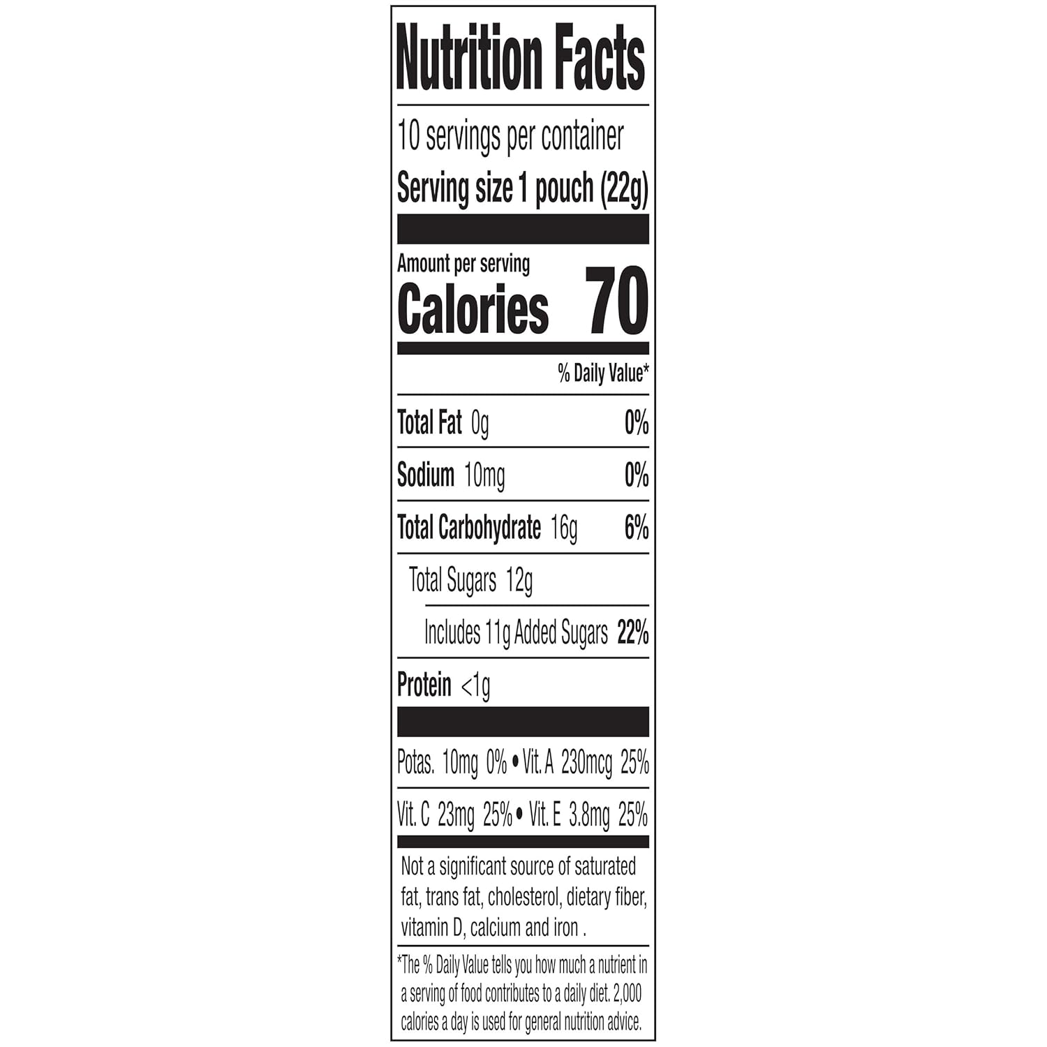 Funables Fruit Snacks, Baby Shark, 10Ct (Pack Of 2)