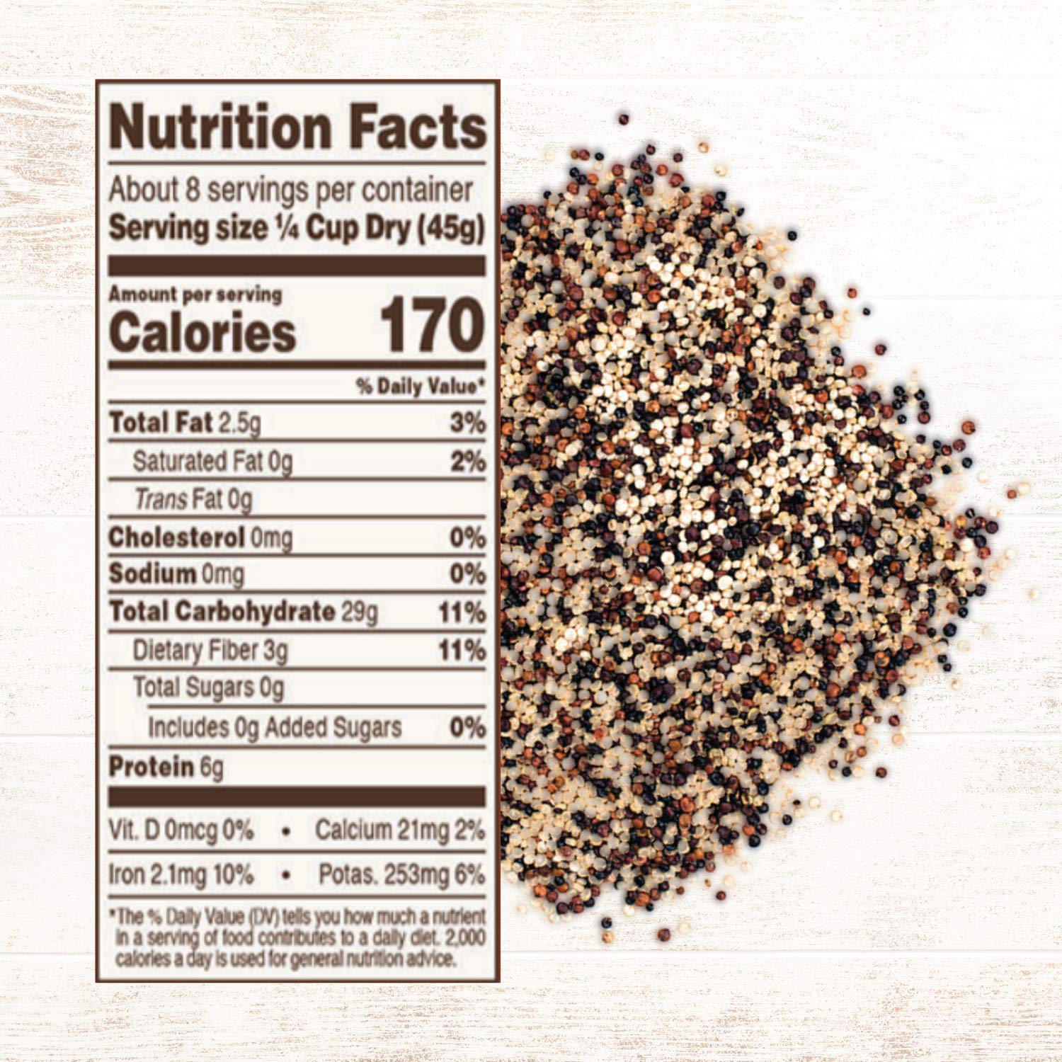 Roland Foods Organic Tri-Color Quinoa, Pre-Washed, All Natural, Gluten Free, 12-Ounce