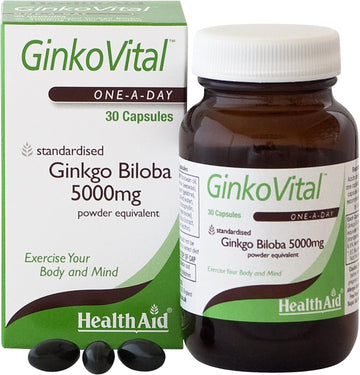 HealthAid Ginko Vital (Ginkgo Biloba) 30 Capsules : Amazon.co.uk: Health & Personal Care