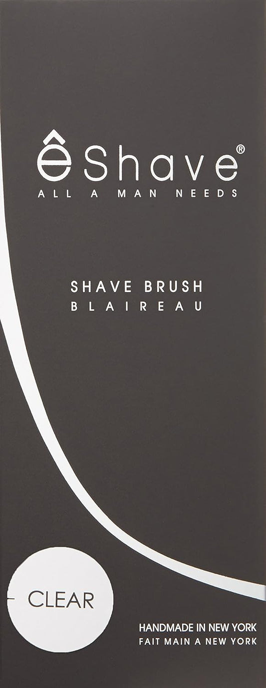 Êshave Fine Badger Hair Shaving Brush, Clear