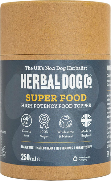 Herbal Dog Co Superfood Blend, 250ml - Dog Vitamins & Supplements for Dogs & Puppies - Dog Multivitamin Powder - All-Natural, Vegan, Made in UK?5060673050349
