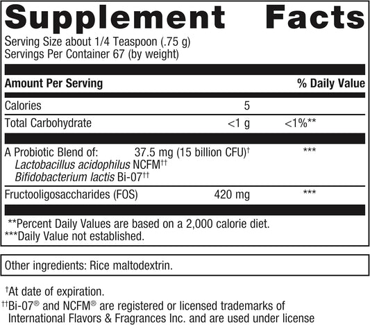 Metagenics Ultraflora Synergy Probiotic - Probiotics Powder - Ultra Flora Probiotic - For Immune Health & Digestive Support* - Non-Gmo - Gluten-Free - Vegetarian - 1.77 Oz