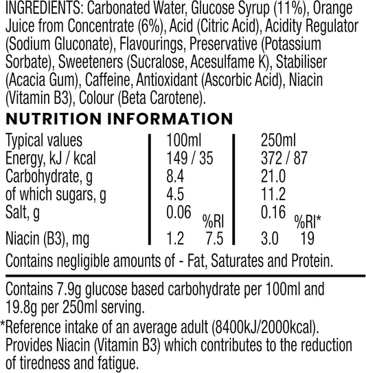 Lucozade Energy Orange 500Ml (Pack Of 24)