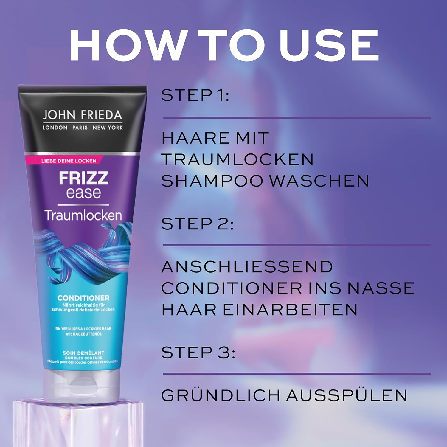 John Frieda Frizz Ease Dream Curls Curl-Defining Conditioner 250ml, Anti-Frizz Conditioner Curly And Wavy Hair : Amazon.co.uk: Beauty