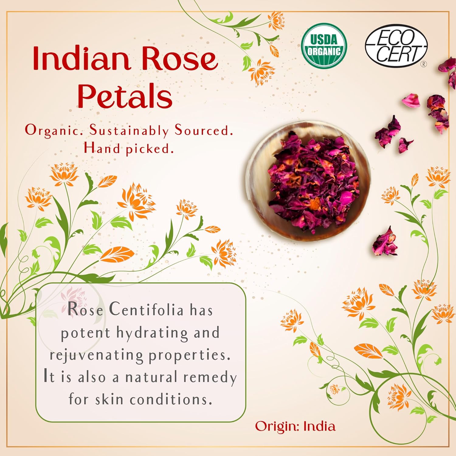 SAFA Rosé Oil - Organic Oil for Face, Body, Hair, Nails & Aromatherapy | Bulgarian Rose Essential Oil & Organic Floating Rose Petals | Moisturizer for Women & Men - 4 Fl Oz : Beauty & Personal Care
