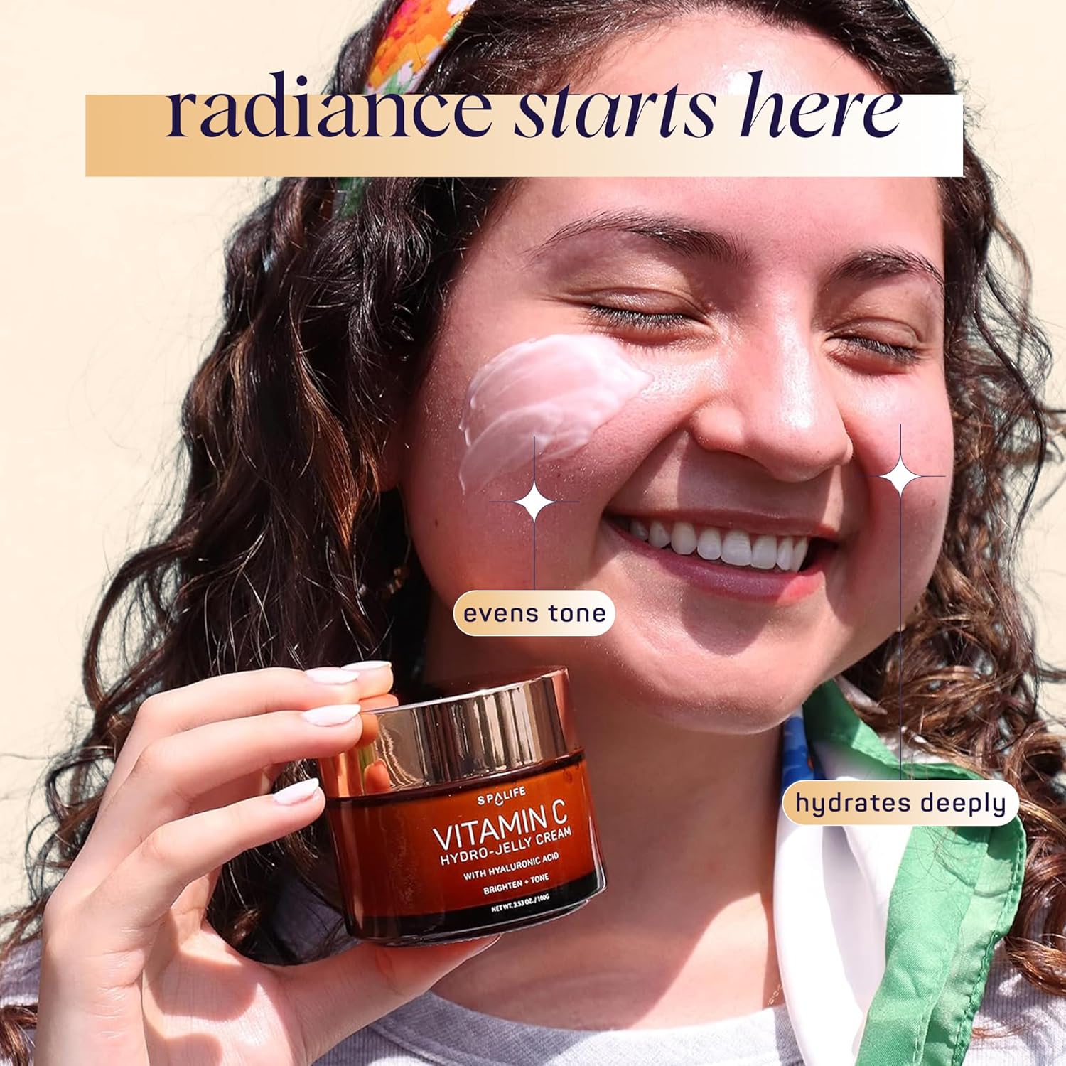 Spalife Beauty Vitamin C Hydro - Jelly Moisturizing Face Cream With Hyaluronic Acid : Beauty & Personal Care