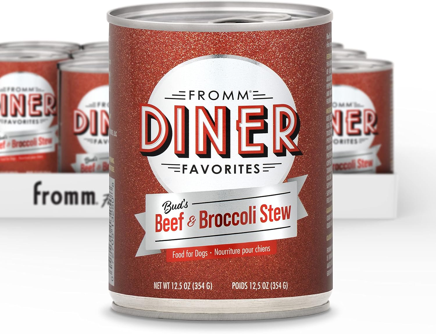 Fromm Diner Favorites Bud'S Beef & Broccoli Stew Dog Food - Premium Wet Dog Food - Beef Recipe - Case Of 12 Cans