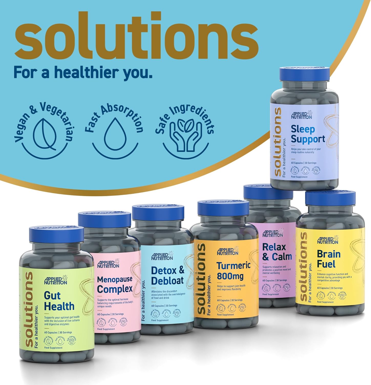 Applied Nutrition - Solutions - Detox & Debloat - Vegan Capsules with Activated Charcoal, Milk Thistle & Dandelion Root Extract – Reduces Bloating & Supports Liver Health (60 Capsules – 30 Servings) : Amazon.co.uk: Health & Personal Care