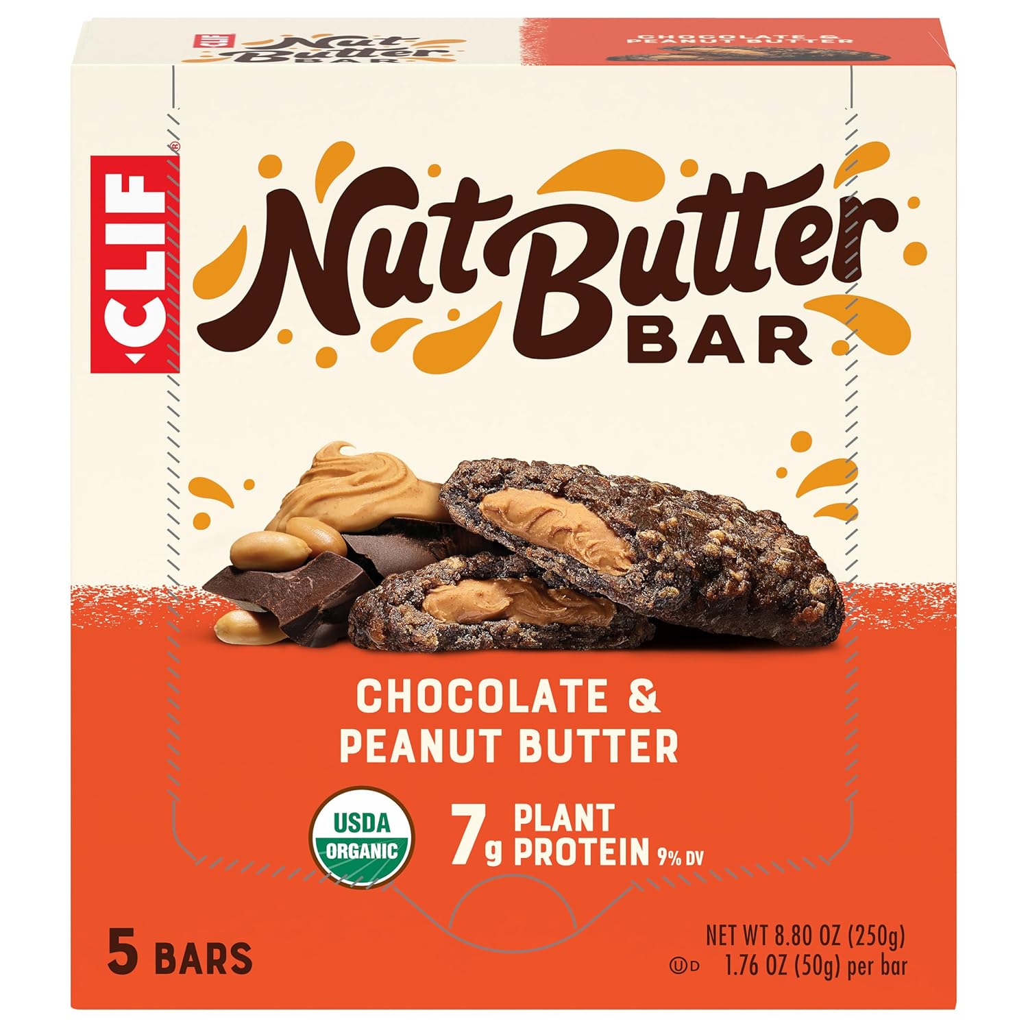 Clif Bar Minis Crunchy Peanut Butter 20 Pack 0.99 oz. and CLIF Nut Butter Chocolate Peanut Butter Bar 5 Pack 1.76 oz