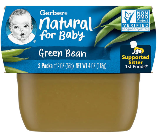 Gerber Natural For Baby 1St Foods Baby Food Tubs,Non-Gmo Pureed Baby Food For Supported Sitters, Made With Natural Vegetables 2 Count (Pack Of 4)