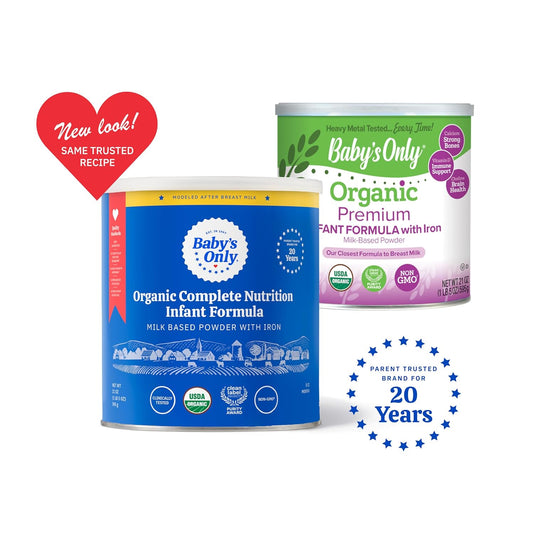 Baby's Only Organic Complete Nutrition Infant Formula, Milk Based Powder with Iron, Modeled After Breast Milk, Newborn to 12 Months Old, 21 oz, 1 Pack