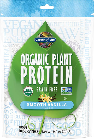 Garden of Life Organic Plant Based Protein Powder - Smooth Vanilla, Ve