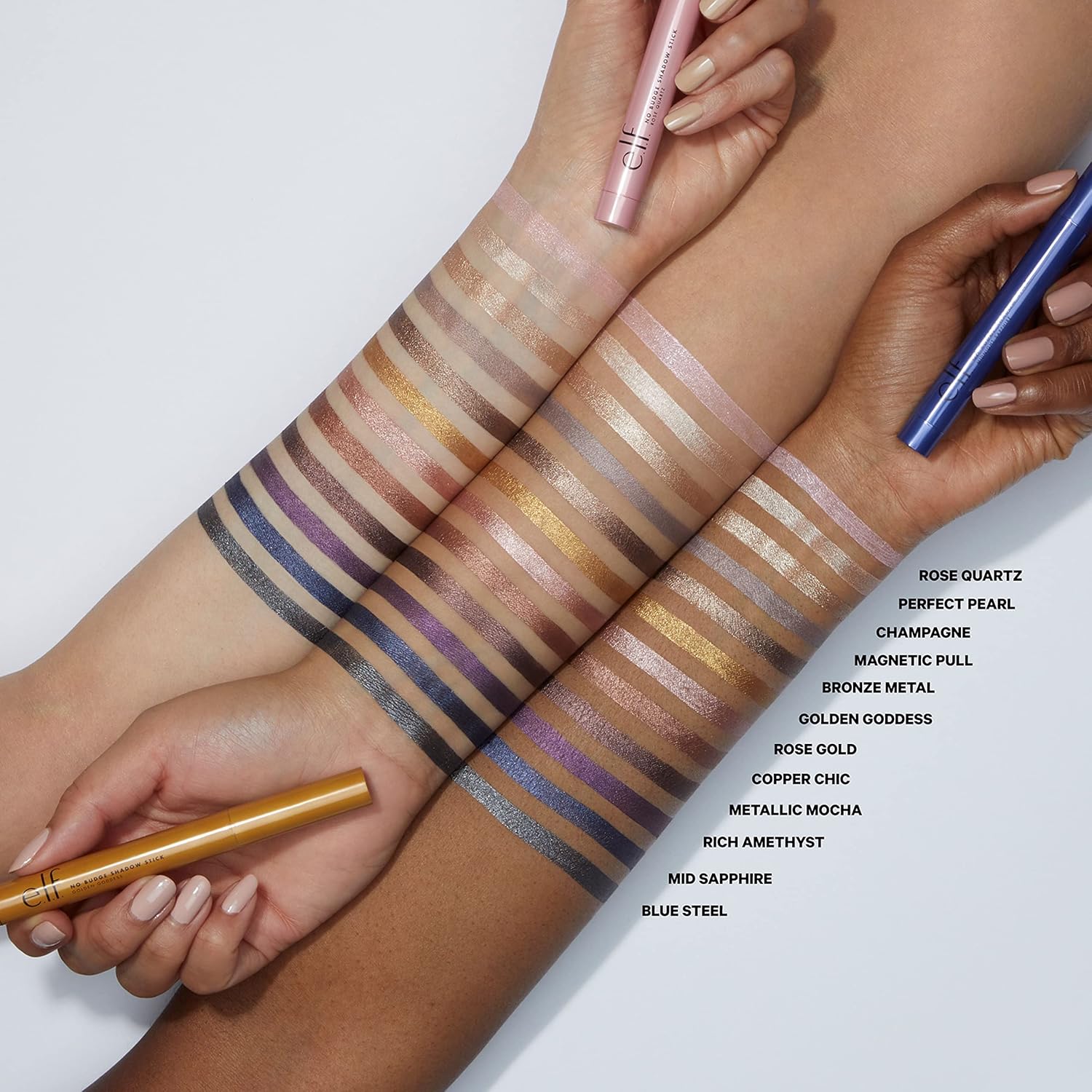 E.L.F. No Budge Shadow Stick, Smudge-Proof, Long Lasting, Creamy, Blends Effortlessly, Avoids Creasing, Perfect Pearl, All-Day Wear, 0.056 Oz : Eye Shadows : Beauty & Personal Care