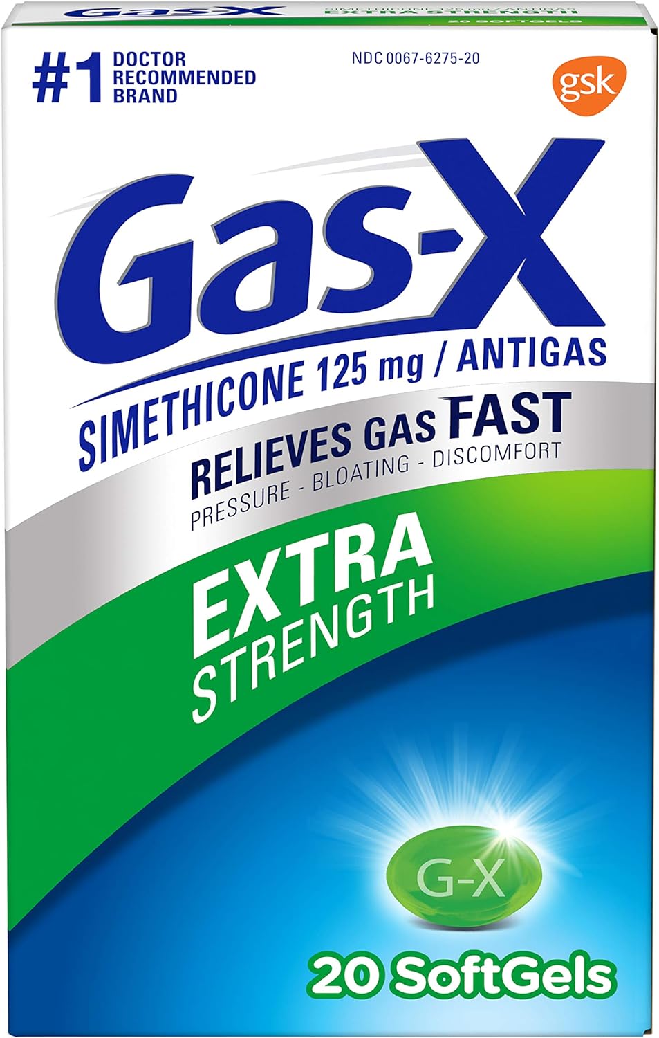 Gas-X Ex Softgels Size 20Ct Gas-X Extra Strength Gas Relief Softgels