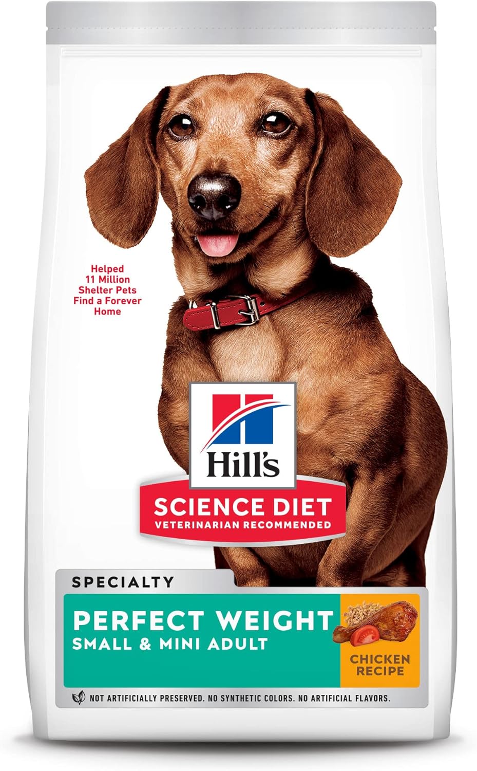 Hill'S Science Diet Adult Perfect Weight Small & Mini Chicken Recipe Dry Dog Food, 15 Lb. Bag