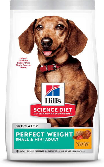 Hill'S Science Diet Adult Perfect Weight Small & Mini Chicken Recipe Dry Dog Food, 15 Lb. Bag