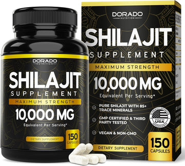 Shilajit Pure Himalayan Capsules 1,000Mg (150 Capsules) - Premium Shilajit Capsule For Men - (High In Trace Minerals, No Fillers, Manufactured In The Usa) - Non Gmo