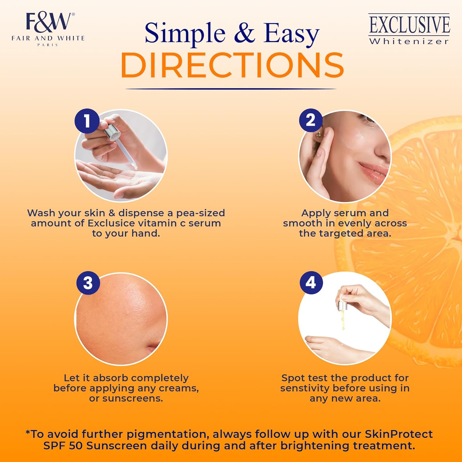 Fair & White Exclusive, Vitamin C Serum – 30 Ml / 1 Fl Oz – Skin Brightening Serum : Beauty & Personal Care
