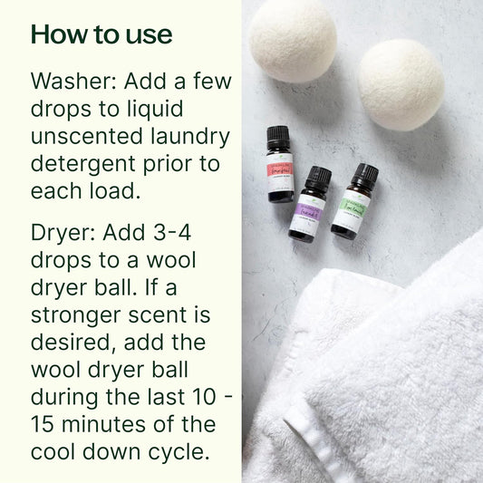 Plant Therapy Sparkling Laundry Essential Oil Blends Set Of 3, Peppermint, Grapefruit & Lavender, Pure, Undiluted, Wash Fragrance And Scent Enhancer