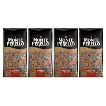 Monte Perelló, 16 oz Bag (1 LB/ 453.6 g), Whole Bean Coffee, Medium Roast - Product from the Dominican Republic (Pack of 4)