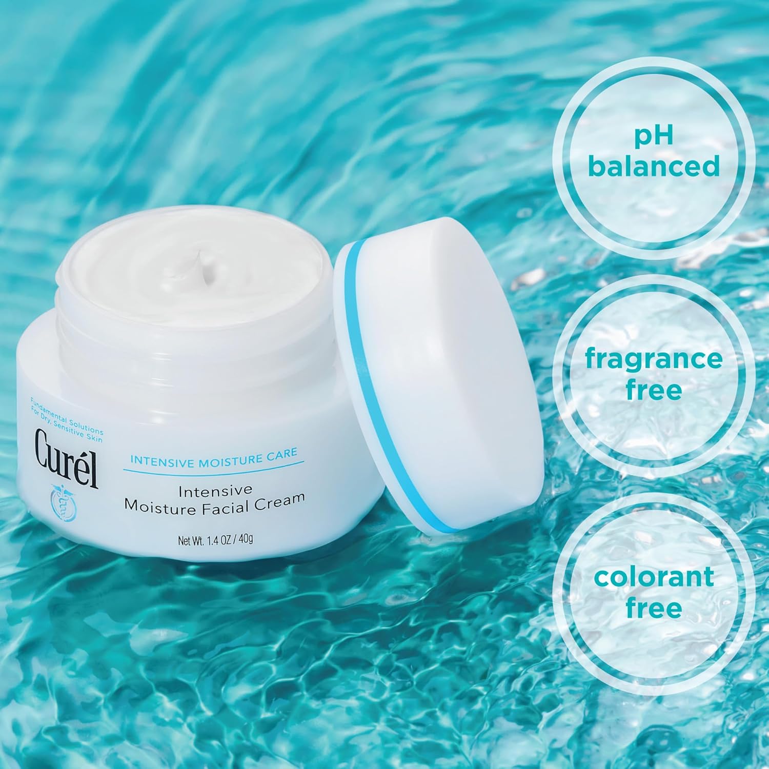 Curel Japanese Skin Care Moisture Facial Milk Moisturizer, Daily Face Lotion For Dry Sensitive Skin, Ph Balanced, Unscented Advanced Ceramide Care Face Cream Without Drying Alcohols, 4 Oz : Beauty & Personal Care