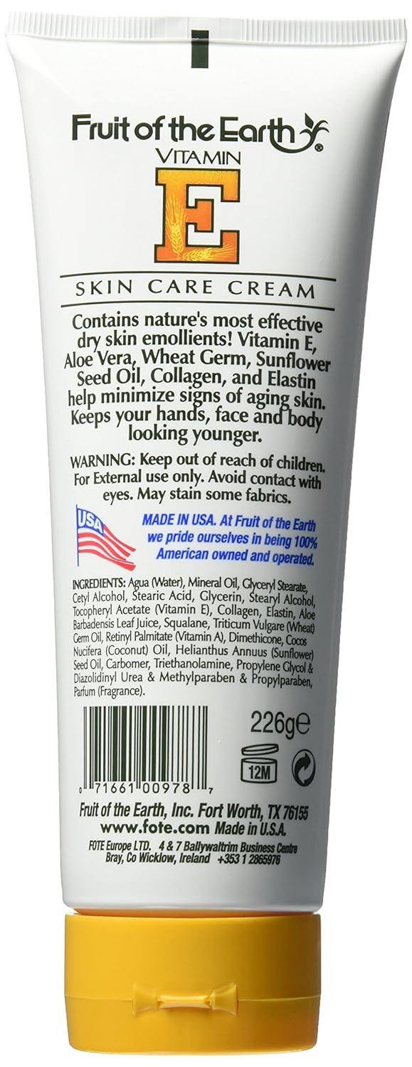 Fruit Of The Earth Vitamin-E Cream Tube, 8 Ounce : Health & Household