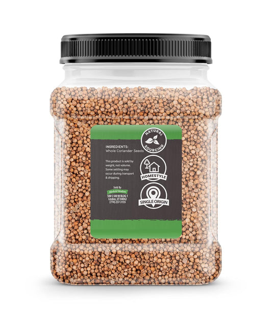 Birch & Meadow 1.25Lb Of Whole Coriander Seeds, Light Sweet Flavor, Dry Rubs & Pickling