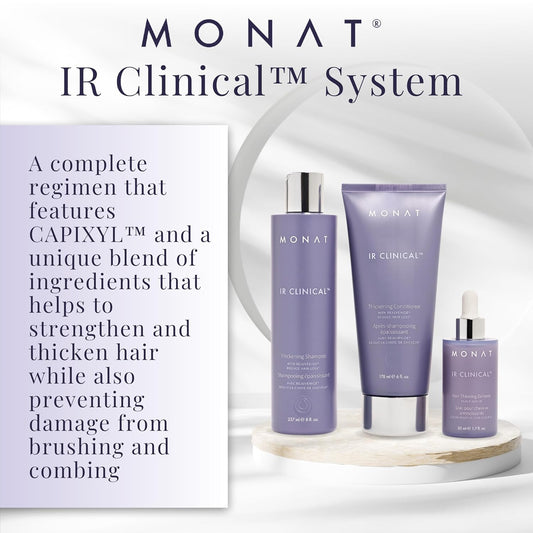 MONAT IR Clinical System Haircare Kit – Advanced Hair Restoration Kit with Effective Hair Strengthening Formula – Complete Hair Growth System with Shampoo Conditioner & Serum