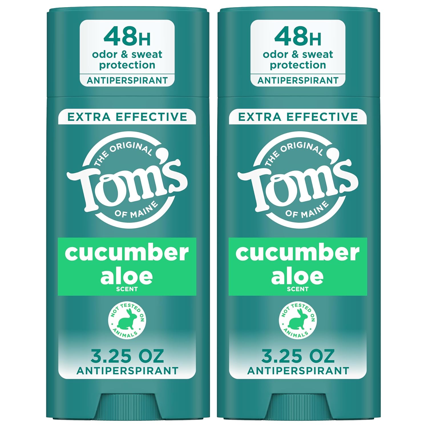 Tom'S Of Maine Cucumber Aloe Antiperspirant For Women And Men, 3.25 Oz, 2-Pack