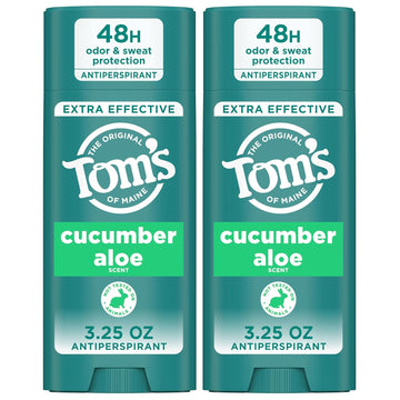 Tom'S Of Maine Cucumber Aloe Antiperspirant For Women And Men, 3.25 Oz, 2-Pack