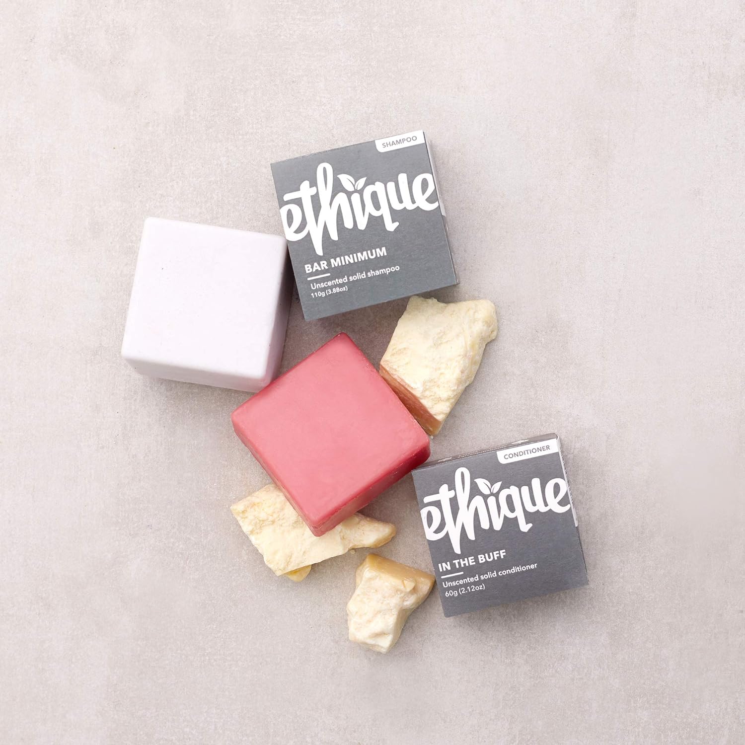 Ethique Solid Conditioner Bar for sensitive Scalps - In The Buff Unscented - Vegan, Eco-Friendly, Plastic-Free, Cruelty-Free, 2.12 oz (Pack of 1) : Beauty & Personal Care