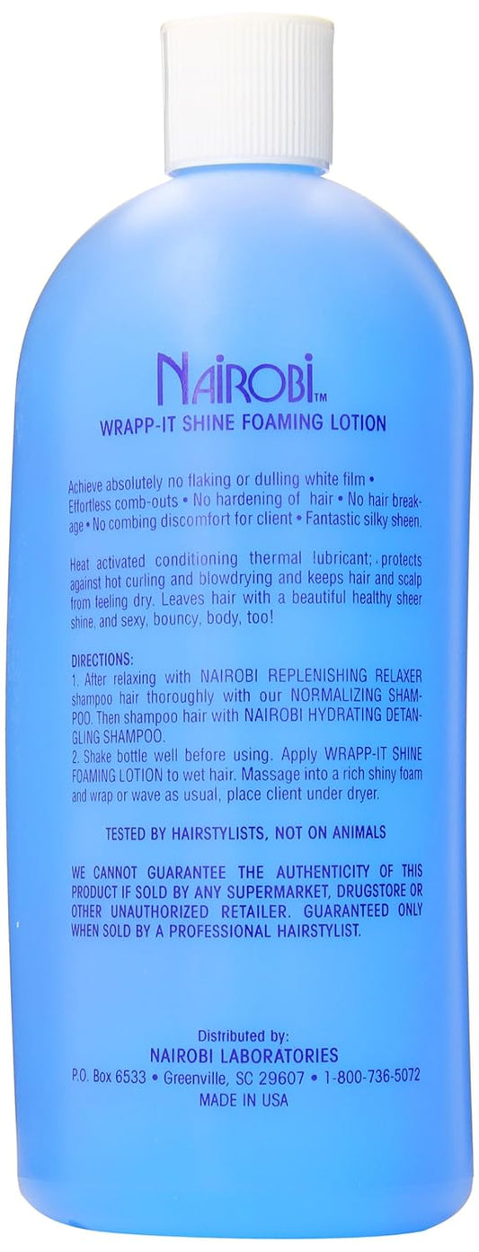 Nairobi Wrapp It Shine Foaming Lotion, 32.0 Fluid Ounce : Hair Care Products : Beauty & Personal Care