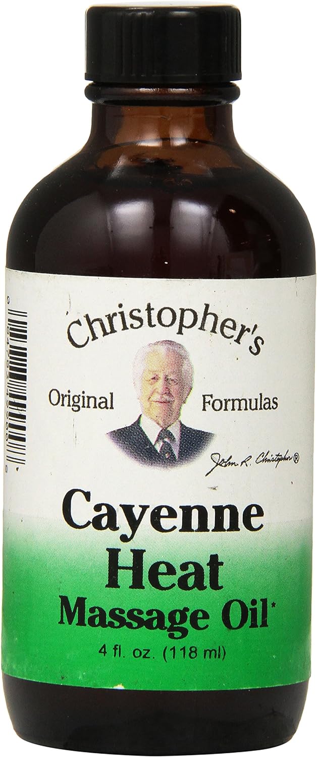 Dr Christopher's Formula Cayenne Heat Massage Oil, 4