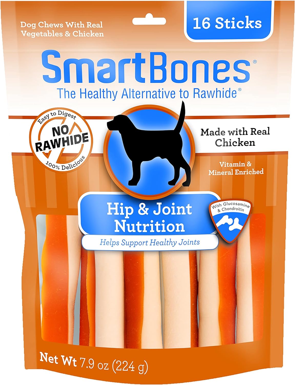 Smartbones Chicken Dog Chews Hip Joint (16 Sticks)