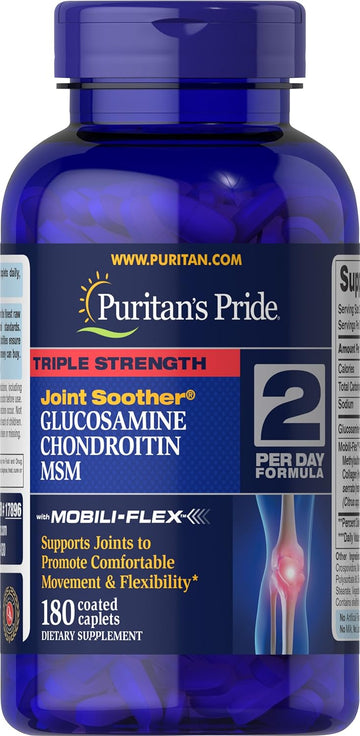 Puritan'S Pride Glucosamine, Chondroitin & Msm-2 Caplets Per Day Formula