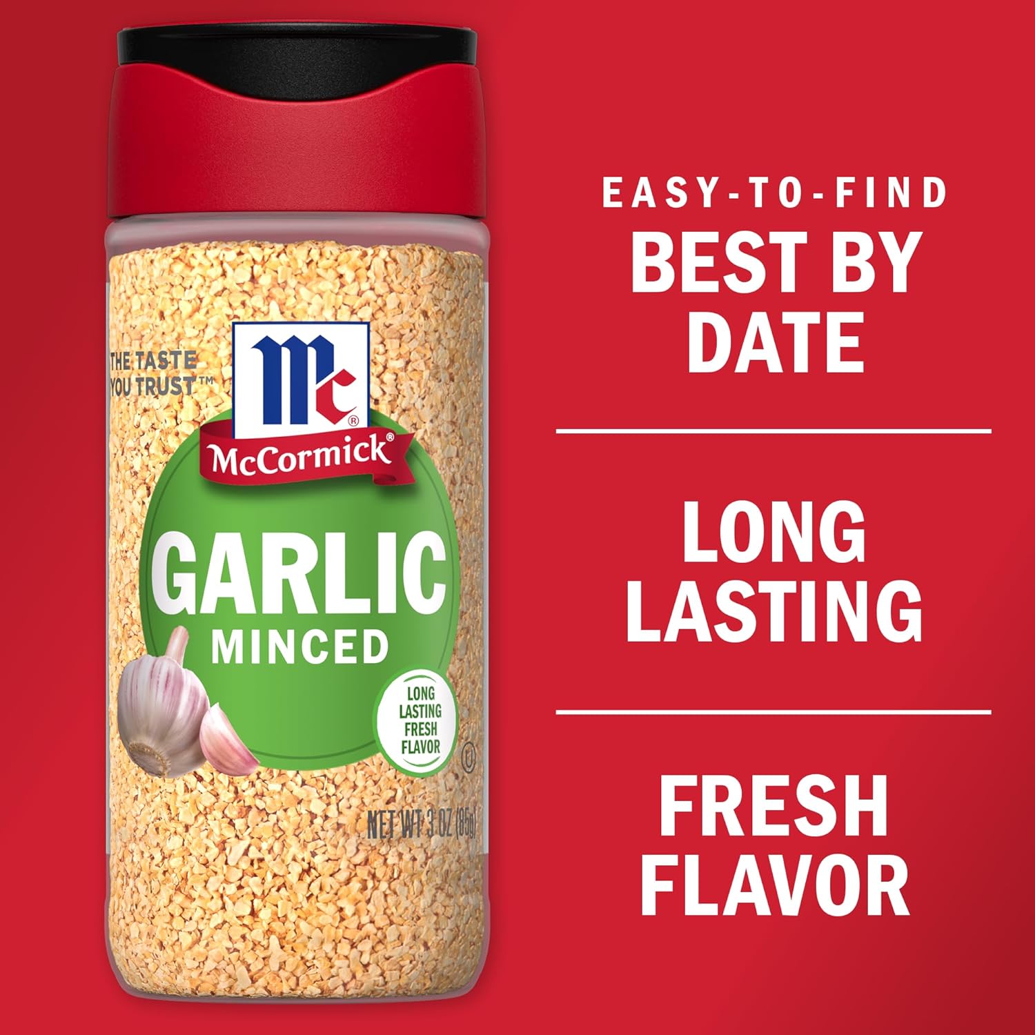 McCormick Minced Garlic, 3 oz (Pack of 6) : Garlic Spices And Herbs : Grocery & Gourmet Food