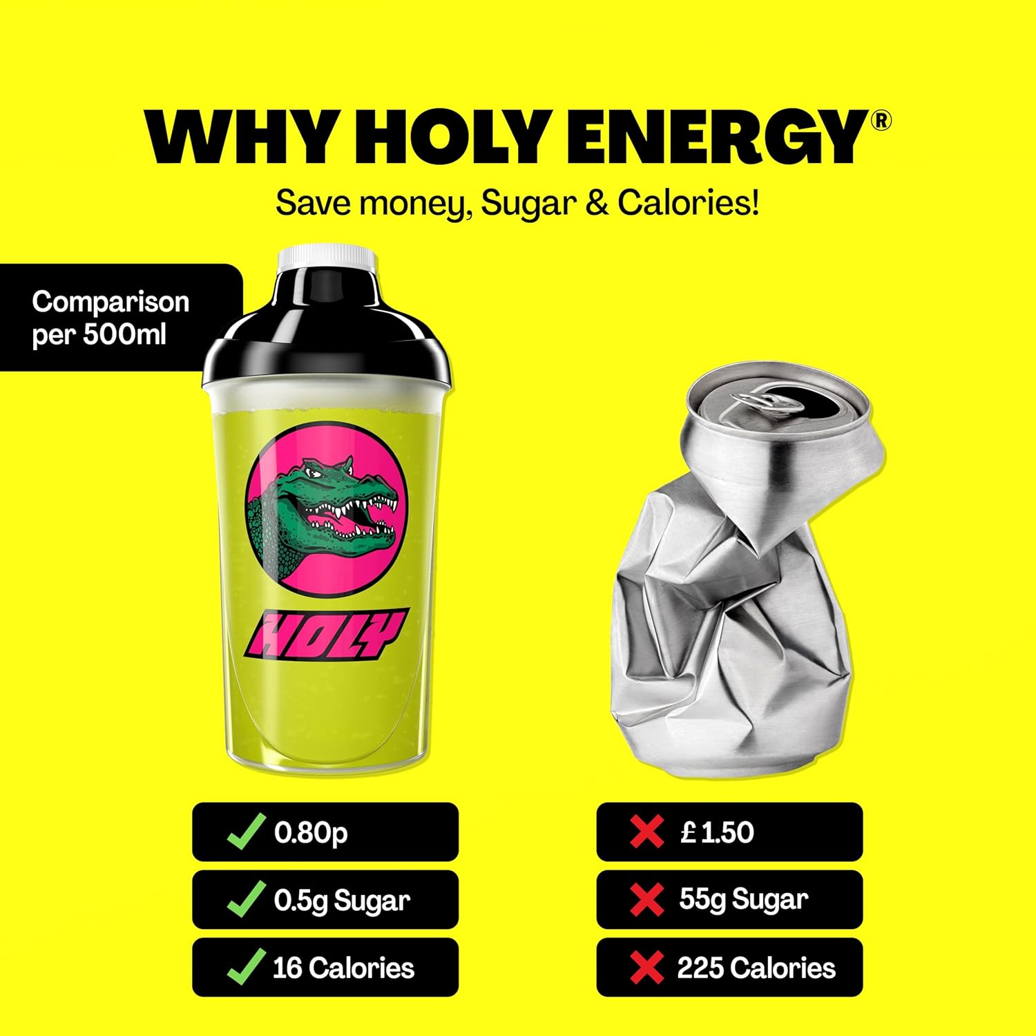 Holy Energy Gaming Booster Flavour Powder | 50 Portions With Newcaff & Green Tea Extract | Focus Booster - Focus Drink | Vegan With 100% Natural Fruit Flavours (350 Grams, Blueberry Bear)