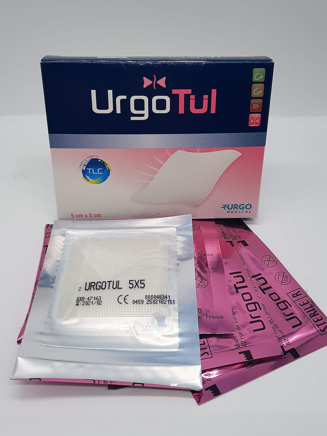 Urgotul Soft Polymer Wound Dressing - 5Cm X 5Cm - 5 Dressings