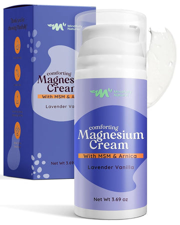 Magnesium Cream For Kids and Babies - Calming Body Lotion for Bedtime - Natural Magnesium Chloride with Arnica and MSM in Organic Aloe & Shea Butter Base 3.69 oz