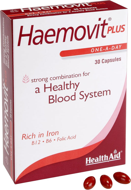 HealthAid Haemo-VIT Plus - 30 Capsules : Amazon.co.uk: Health & Personal Care