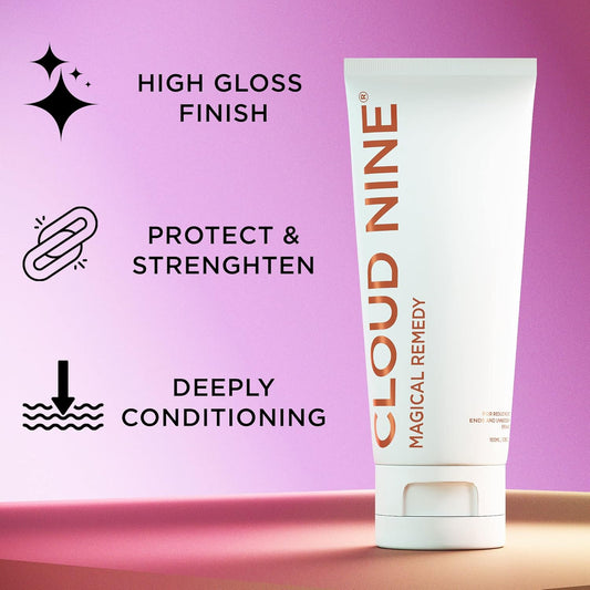 Cloud Nine Magical Remedy Leave In Conditioner 100Ml | Protect And Strengthen Visibly Shinier High Gloss Smooth Hair | Heat Protection Designed To Repair Suitable For All Hair Types