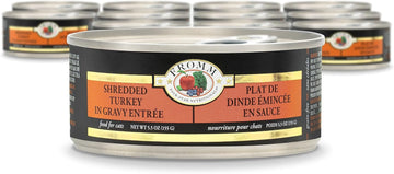 Fromm Four-Star Nutritionals Shredded Turkey In Gravy Entrée - Premium Wet Cat Food - Turkey Recipe - Case Of (12) 5.5 Oz Cans