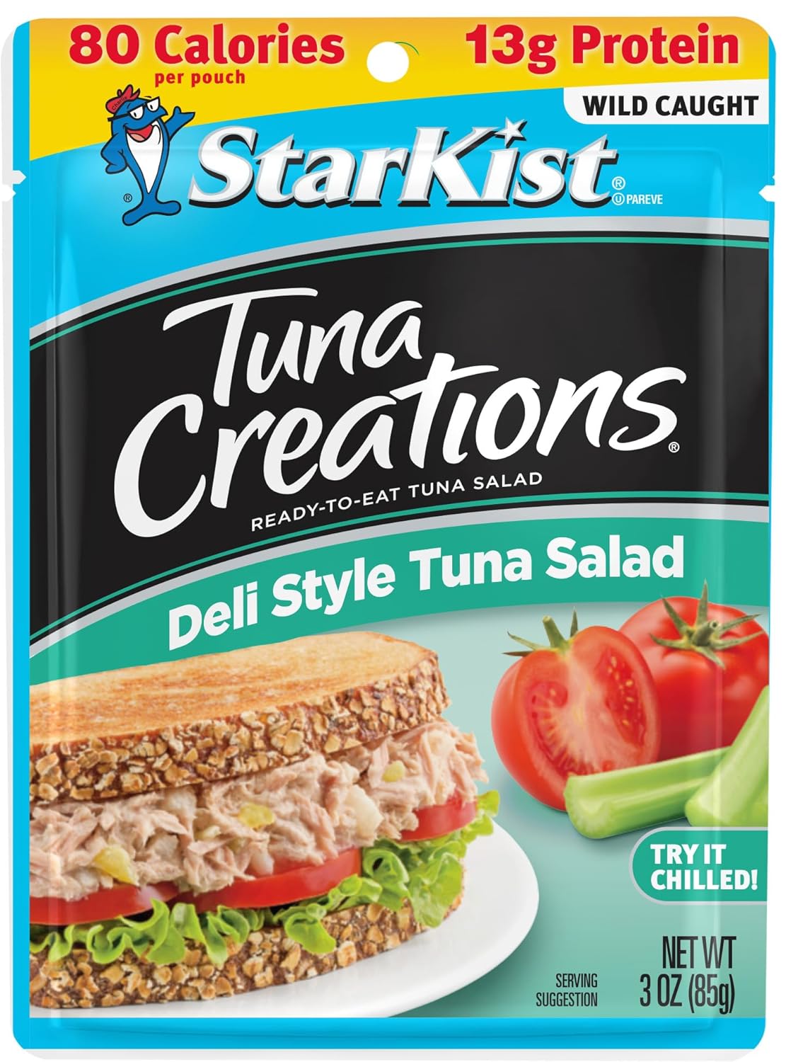 StarKist Ready-to-Eat Tuna Salad, Original Deli Style, 3 oz pouch (Pack of 24) (Packaging May Vary)