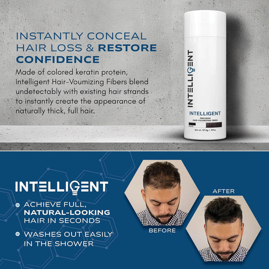 Intelligent Precision Hair-Volumizing Fibers (Light Blonde) | Undetectably Fill In Thinning Hair | 6 Shades Designed For Men Or Women | 27.5G