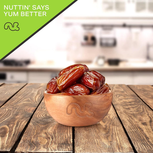 Nut Cravings Dry Fruits - Sun Dried Deglet Noor Dates Pitted, No Sugar Added (32oz - 2 LB) Packed Fresh in Resealable Bag - Sweet Snack, Healthy Food, All Natural, Vegan, Kosher Certified