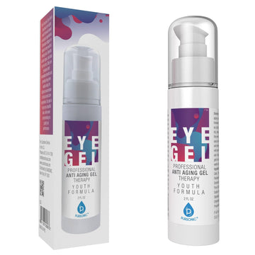 Pursonic Professional Anti Aging Gel Theraphy 2 Oz,Eye Gel For Dark Circles, Puffiness, Wrinkles And Bags,Pure & Organic Anti Aging Blend For Men & Women With Hyaluronic Acid