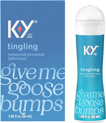 K-Y Tingling Water Based Lube, Sensorial Personal Lubricant, 1.69 Fl Oz